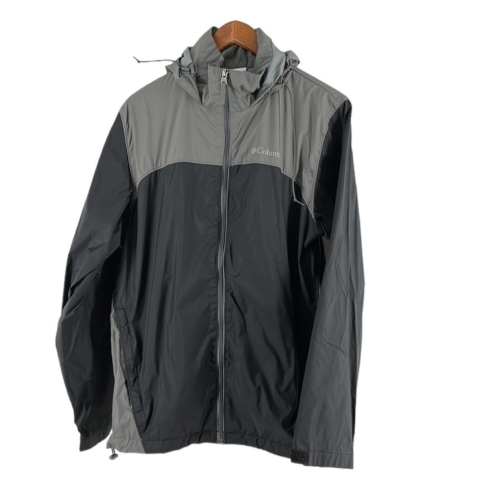 Columbia jacket windbreaker rain jacket hood hiking outdoors sz Sm